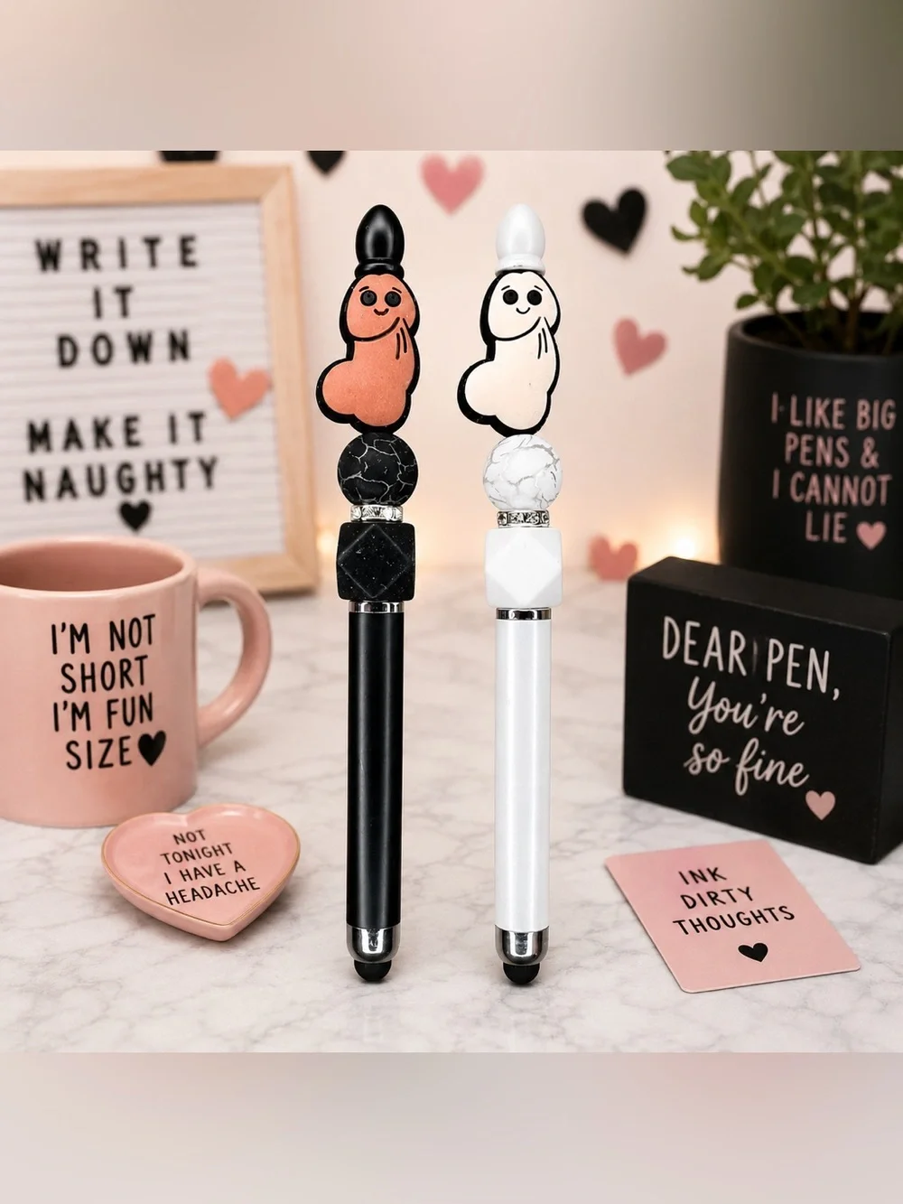 Weiner Adult Humor Novelty Stylus & Pen 🖤Pick One🤍